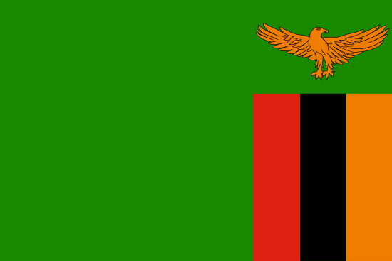 vlag van Zambia