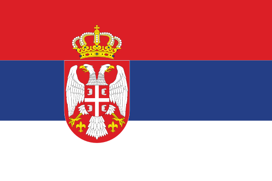 vlag van Servië