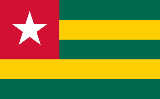 vlag van Togo