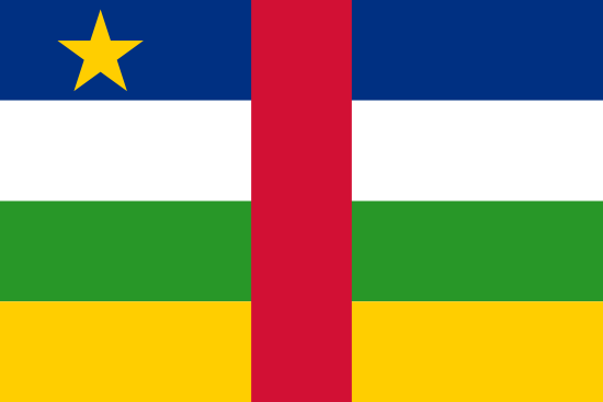 vlag van Centraal Afrikaanse Republiek