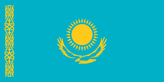vlag van Kazachstan