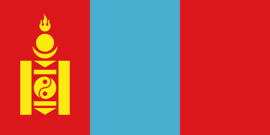 vlag van Mongolië