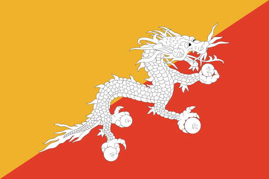 vlag van Bhutan