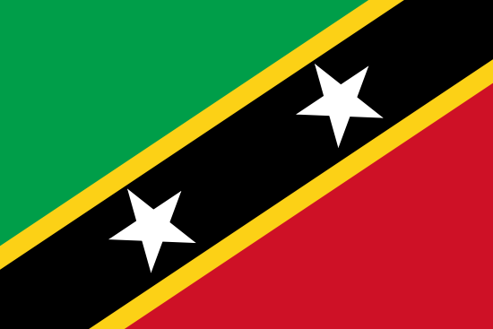 vlag van Saint Kitts en Nevis